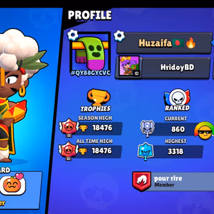 B61 & 70 Brawler Available | 13 Max Brawler | 111 Skin | 8 Hypercharged | 18k Trophy | Full Access | - Image 2