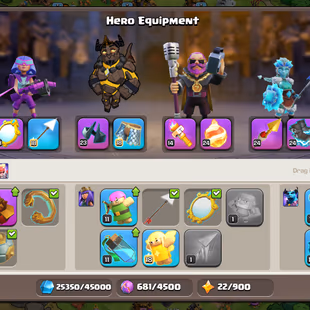 Th15 Full Max [5k-Gems] | Hero-90-90-65-40 | Equipment-9-Epic Almost Max | XP-206 | Defence Wall Max | NC-Yes | BEST-DEA - Image 5