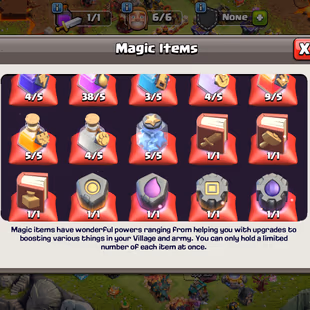 FULL ITEMS/SKINS | TH16 FULLY MAXED | GG-MAX!EB-MAX!SB-23!MM-20!FB-23 | HERO-95-95-80-70-45-15 | 223-XP | NC-YES | BEST - Image 7