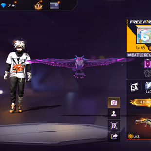 X183|Lvl 65|64 CHARACTER|184 COSTUME(13 MYTHIC)|AURUMDEUS SPORTSCAR|261 WEAPON(1 EVO+38 MYTHIC)|BOOYAH DAY 2021 UMP LVL  - Image 1