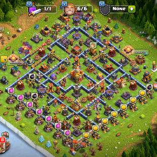 🌲[ PREMIUM TH-16 ]🌲5500 GEMS || HEROS: 85-95-70-71-41 [CLOSE MAX] || GG [26] - SB [23] || NICE DEF - TROOPS - Image 1