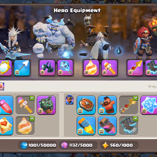 Th18 [Rank-701] | [6-Hero Max] | [Blacksmith Full Max 16 Epic] | Profile full Max | XP-251 | [40-Hero Skin][5-Secnry - Image 6