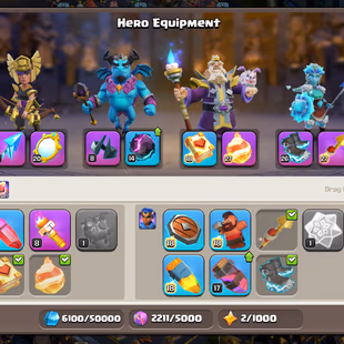 🔥Xp-266🔥 10k Gems || Th18 || 1467 Cwl Medals || High Epic Equipment || Heroes 101-102-85-75-51 || Nc Available ||  - Image 5