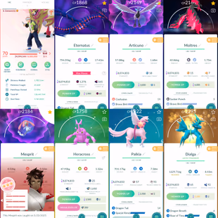 1928 Level 70 Eternatus Galarian Articuno Galarian Moltres Shiny Mega Rayquaza  Shiny DMax Toxtricity - Image 1