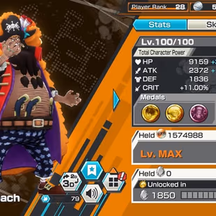 [4129][IOS+ANDROID] 7 EX META - Light Luffy + Blackbeard + Kaido + Kizaru +Kuzan + Shanks +Zoro, Support 145, Good Medal - Image 5