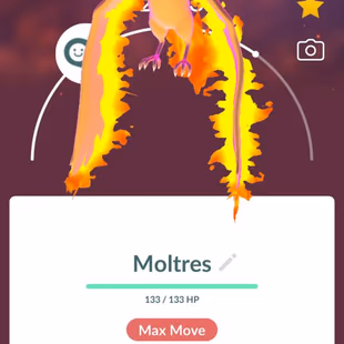 LEG DMAX MOLTRES - 52 DMAX | 8 GMAX - LEVEL 45 | LEGENDARY 41 | SHINY 31 | POKEMON 629 | RENAME AVAILABLE - Image 3