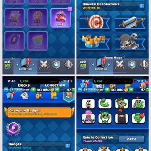 CR + BS | 2019 Account | 20101 Trophies | Mythic Skin | 89 Skins | 10 BS Max | 18 Max Win Streak | 65 Brawlers | Instant - Image 5