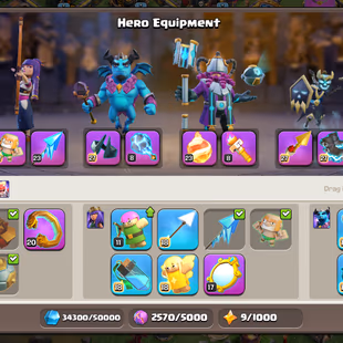 Th18 Almos Max | Hero-105-105-80-55 | Equipment-14-Epic Almost Max | XP-227 | NC-Yes | BEST-DEAL - Image 5