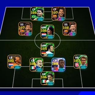 3277+ MSN (Prime) I Romario 106 I Johan 106 I Lahm 107 I Buffon 106 I Cannavaro  106 I Bale 107 I Kvaratskhelia 105 I De - Image 1