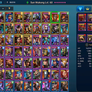 LV61  - Power 2.03M - 1 mythic (Galethir) - 9 Champions LV 60 -  24 Legend - 1 Void  - Image 3