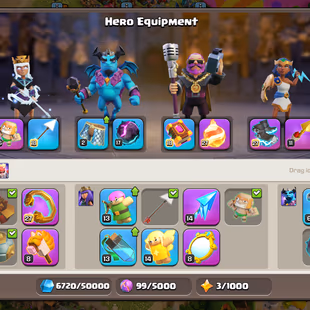 🔥2300 MEDALS TH 18🔥GEMS 9100-XP 223- 5 EPIC EQUIPMENT MAX AF 26-HIGH WALLS AND DEFENSE-NC YES-CAN PURCHAS LEAGUE SKIN - Image 5