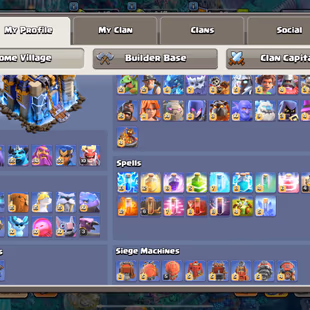 🔥37/38 EQUIPMENT MAX💎METEORITE BUILDER SKIN [] 6600 STAR | TH 18 | 5 HERO MAX | 29K CUP | GOLDEN HOG | WAR ARENA SCENE - Image 7