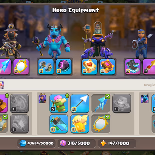 🔥TH 18 3 HERO MAX🔥XP 207- 4 EPIC EQUIPMENT MAX-FEW DEFENSE MAX-NC YES-HERO 70-105-80-55-BEST DEAL - Image 5