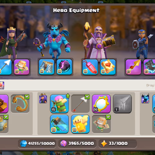 Th18 Almost Max | Hero-105-105-80-55 | Equipment-8-Epic Max | XP-233 | Defence Wall Max | NC-Yes | BEST-DEAL - Image 5