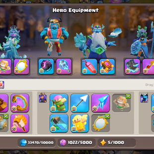 15/15 EPIC MAXED | TH-18 FULL MAX | 6X HEROES MAXED | LAB/DEFENCE/ WALLS FULL MAXED | 6X RARE SCENERY | DRAGON SET - Image 5