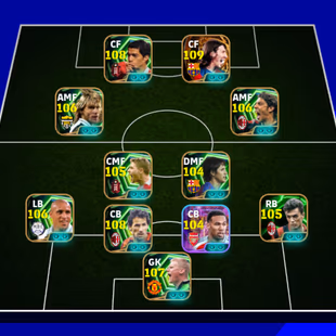 3288+ Team I Messi 110 I Suarez 108 I Nedved 106 I Rui Costa 106 I Edmilson 104 I Carlos 106 I Maldini 105 I  Schmeichel - Image 2