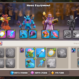 WROLD MOST RARE TH 11 ENGINEER-XP 120-ONLY ONE CANON-NO WALLS DEFENSE ANYTHING-NC YES-12850 GEMS-2 LEAGUE SKINS-BEST - Image 7