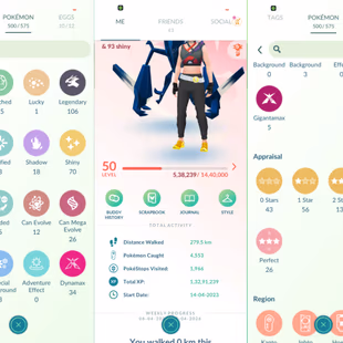 SHINY NECROZMA Ho-Oh ZAPDOS [] 106 LEGENDARY [] LEVEL 50 [] 6x SHINY LEGENDARY [] 26 HUNDOS | 34 DMAX - Image 1