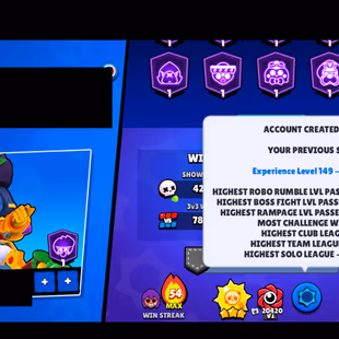 425 SKINS | 78.000 TROPHIES | 101 BRAWLERS | 34 HYPERCHARGE | 44 MAX | 42 PRESTIGE | 21 BUFFIES - Image 7