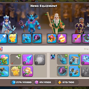 🔥[ TH-16 NEAR MAX ]🔥HEROS: AQ 80 BK 75 MP 51 GW 64 RC 42 || EB 23 RS 20 SB 17 GG 17 FB 17 || 6 HERO SKIN - Image 5