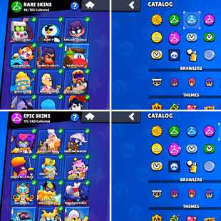 96K Trophies LVL200 | 98/98 Brawlers | 73 Max Brawlers - 63 Hypercharge | 338 Skins | 897 Pins | 385 Icons | 222 Sprays - Image 6