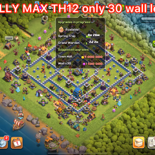 🎯HIGH VALUE) HING 17 EQUIPMENTS👹 LOADED FULLY MAXED TH12  ONLY 30 WALLS LEFT HEROES MAXED BH7  4 HEORES SKINS INSTANTL - Image 6