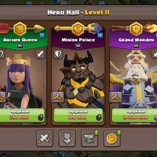 Th 17 max || wall defenc max || 929 starry ore || Hero 87 90 68 35 || 12 epic equipment good level || 2100 gems   - Image 6