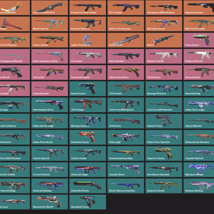 EU 🔥 152 Weapon Skins 💎 23 Agents | 147 Buddies | 7 knifes | 278 Level | 1135 Valorant Points | 79895 VP Inventory - Image 1