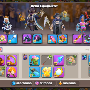 🔥MOST RAREST UNDERTAKER WARDEN SKIN🔥[TH18] DEFENCE MAX || 6 HERO MAX || 17K GEMS || SOLID EPIC EQUIPMENT || HIGH PROFI - Image 8