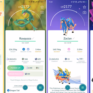 Lvl 56 [Rayquaza & Necrozma] | 57 Legendary | Giratina | Zacian | Zamazenta | Dialga | Palkia | Latias | Instinct | 281 - Image 3