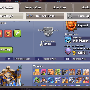 🌟 RAREST COSMIC SKIN SET 🔥TH-18 NEAR MAX | 5X HERO MAX | NEW LVL 11 | 9X EPIC MAXED | DECORATED TREE | B.APPENTICE MAX - Image 3