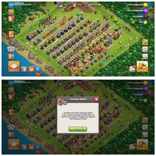 TH14 RUSH ID / 10 EPIC EQUIPMENT / XP-137 / HERO 48-53-42-25-12 / 500 GEMS NAME CHANGE / 508 CWL MEDALS  - Image 2