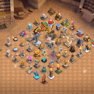 🔥37/38 EQUIPMENT MAX💎METEORITE BUILDER SKIN [] 6600 STAR | TH 18 | 5 HERO MAX | 29K CUP | GOLDEN HOG | WAR ARENA SCENE - Image 5