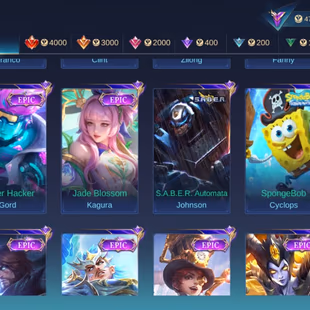 HERO 96 SKIN 193| EMBLEM ALL MAX| STAR LESLEY| COLECTOR NATALIA| EPIC ROGER| PACE FANNY| HERO GOOD | INSTAN DELIVERY  - Image 7