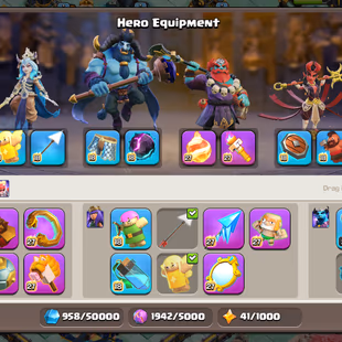 🔥RARE YEAR OF THE FIRE HORSE FULL SET🔥[TH18 MAX] 14 EPIC MAX ||5 HERO/MAIN DEF MAX||LAB/WALLS ALMOST MAX || RARE 4 MAP - Image 6