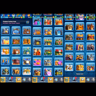 EXP-77! KT-16!! 34x EVOS[ 6x HEROES]! TOP RAREST EMOTES COLLECTION[ 225x EMOTES]! 48x TOWER SKINS!MAGIC ITEMS!  - Image 5