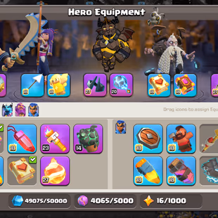 🌹CHEAP DEAL🌹[TH18] MAX || PROFILE JUST 2 TROP LEFT ||  HERO 105-105-90-80-51 || ALMOST 13 EPIC MAX || DARK DAYS MAP || - Image 8