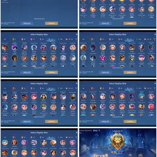 [IOS/ANDROID] CEL LVL 120 | 132 HEROES | 478 SKINS | MEGA 5 | COLLAB | GUSION LEGEND - JJK GOJO - HXH - CHOU GOLD - NEOB - Image 5