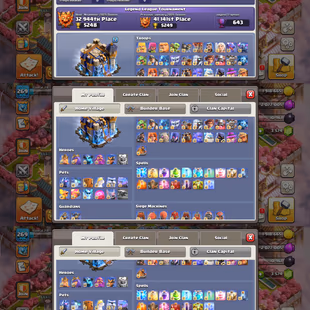 🔥MAX TH-18🔥XP-269! 9X EPIC EQP MAX REST GOOD LVL! MAX HEROES! MAX DEFENSE! MAX TROOPS! LOTS OF SKINS AND SCENERIES - Image 3