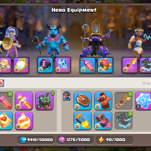 [F1] 🌟 12800 GEMS | 6X HEROES MAXED 🌟 TH-18 MAX | LAB/DEF/WALLS MAXED | 11X EPIC EQUIPMENT MAXED | 3x HELPER MAXED - Image 8