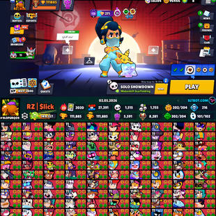 Full Max [Master Rank Hit]💎Trophy 111K💎All Brawler-Hyper Max [] Allen Fame [] Billing 58K [] Coin 96K [] Skin 750x - Image 1
