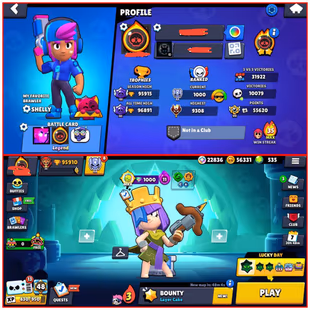 🔥 [MOST RARE] 6 DIGIT TAG | STAR SHELLY WITCH SHELLY | 500 SKINS | METEORIC FAME 2 | 96K TROPHIES | ALL MAXED BRAWLERS - Image 1