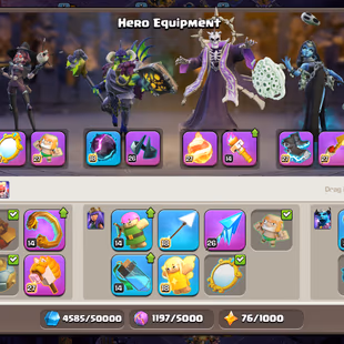 Th18 [99percent] Max | [6-Hero Max] | Equipment-14-Epic Almost Max | [Full Cosmic Set 1 Skin miss] | XP-237 | NC-Yes | B - Image 6