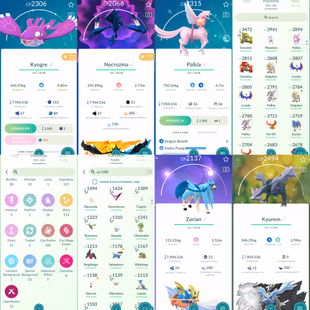 1892 Level 70 Eternatus Shiny GMax Machamp Shiny Dialga Roar of Time Shiny Palkia Origin Shiny: Kyurem, Tapu Koko - Image 3