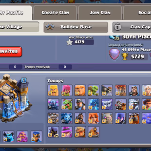 XP 253 | TH18 FULL MAX | HERO 105-105-95-80-55 | 391 MEDALS | NICE EQUIPMENT | 4179 WAR STARS | MAX BB BASE | MAX PETS - Image 1