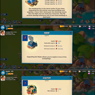 🔥EXCLUSIVE🔥Level 34 | HQ-15 | VP-481 | PW-107 | NC FREE | GUNBOAT-15 | 6x Landing craft-13 | Good Hero & Many Resource - Image 4
