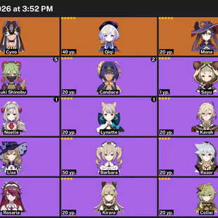 GI853//AR 35 Genshin Impact account with 5 legendary characters - Image 2