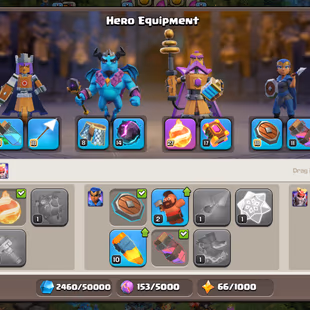 🚀LEGENDARY SUPER TH17🚀HEROS LVL 70-95-58-54-32-8 | 1900 WAR STAR | INSTANT DELIVERY - Image 5