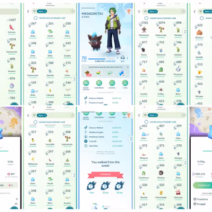 Level 70 Pokemon go account l 7.0M Stardust l 65 Shiny l MASSIVE Ditto Collection l Shiny background l name changable  - Image 1