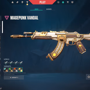 EU/TURK | Magepunk Vandal Maxed | Oni Phantom Maxed | Ready For Ranked | Level 20 | Fresh Account | 92 Valorant Points - Image 1